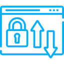 encryption and secure data transfer icon
