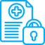 healthcare hipaa compliance and patient data security icon