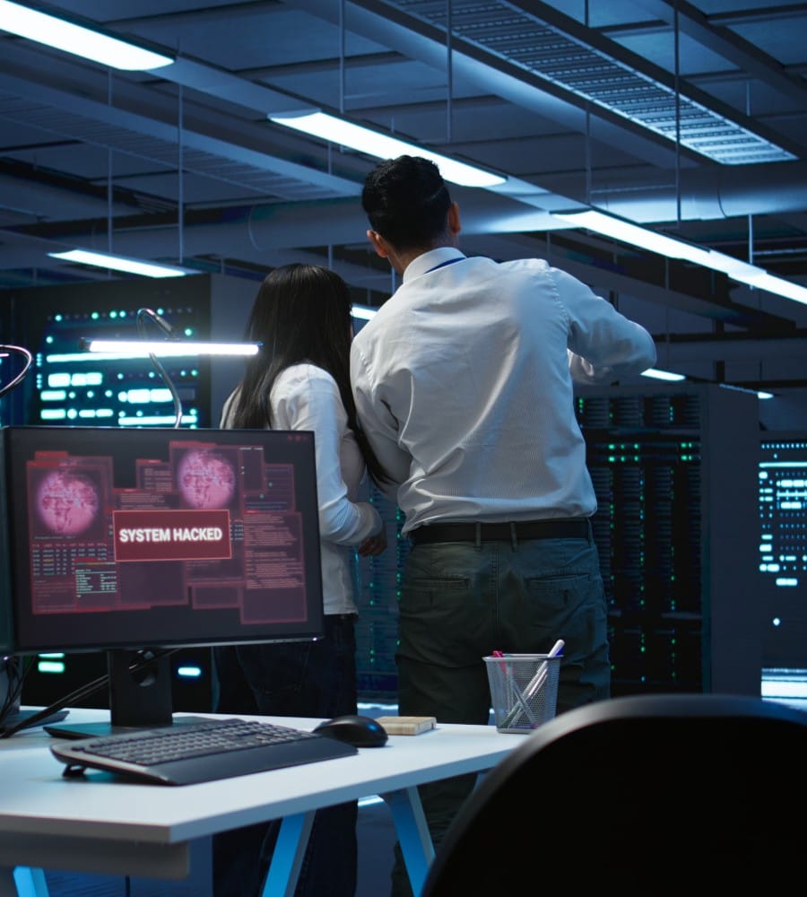 team technicians server hub alerted by hacker passing firewall